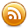 Button White RSS icon
